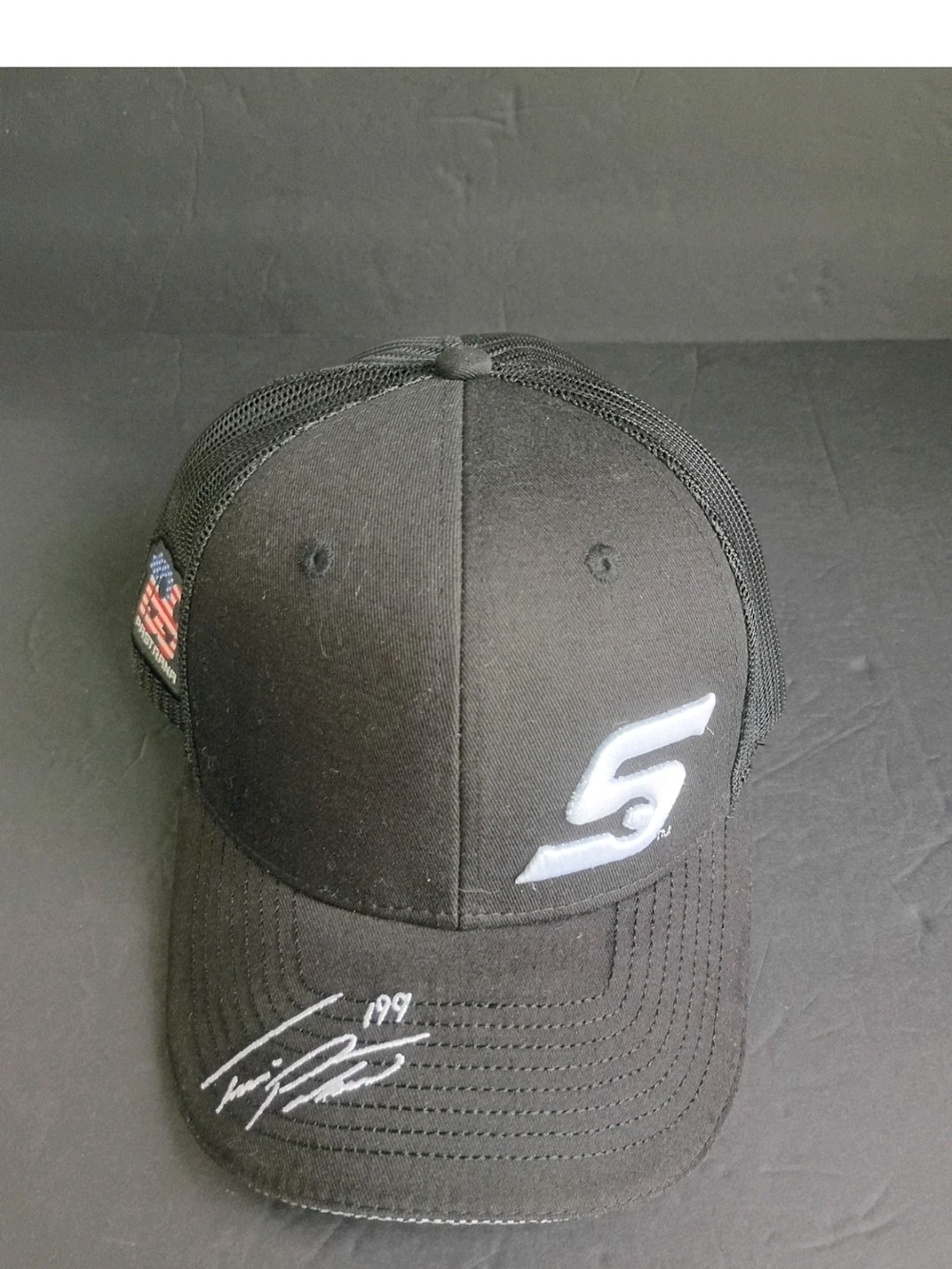 Snap On Mesh Trucker Hat Cap Black Limited Edition Travis Pastrana Snap Back